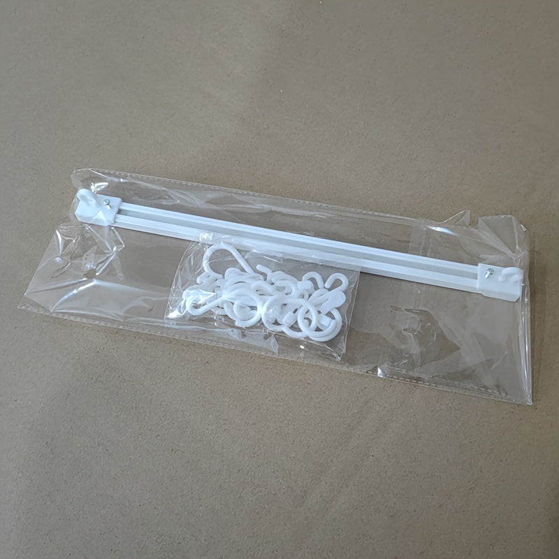 Juego de ganchos de cocina flexibles sin taladro con ganchos en S deslizantes para armarios y paredes