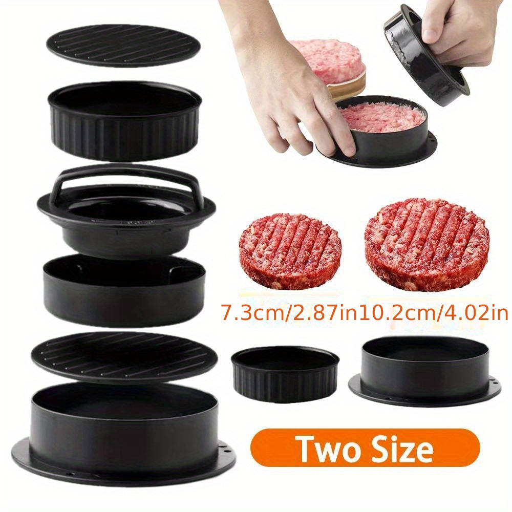 Food-Grade ABS Hamburger Press Non-Stick Meat Patty Maker with Oilpaper Liners