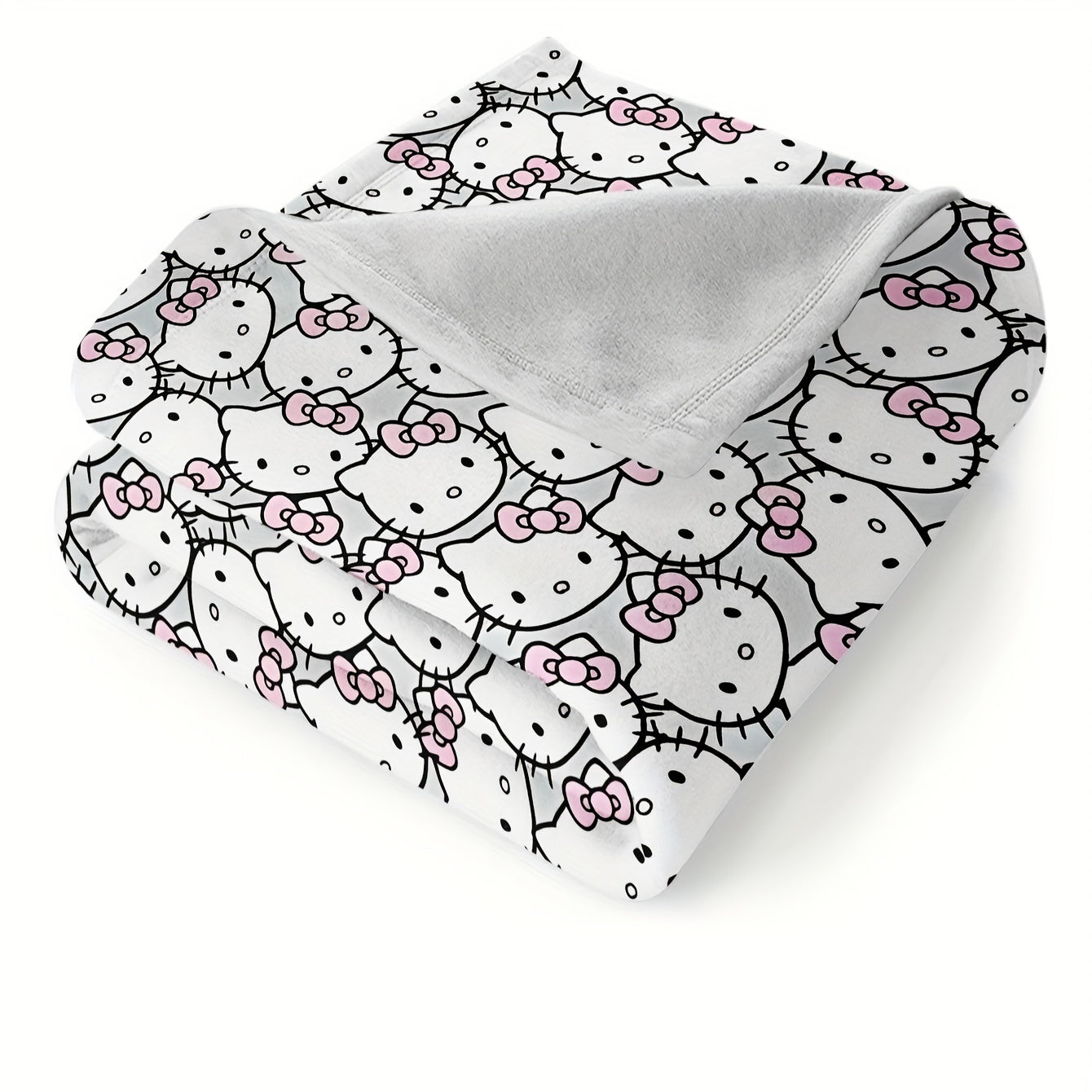 Hello Kitty Flannel Fleece Throw Blanket for Adults Soft Cozy All-Season