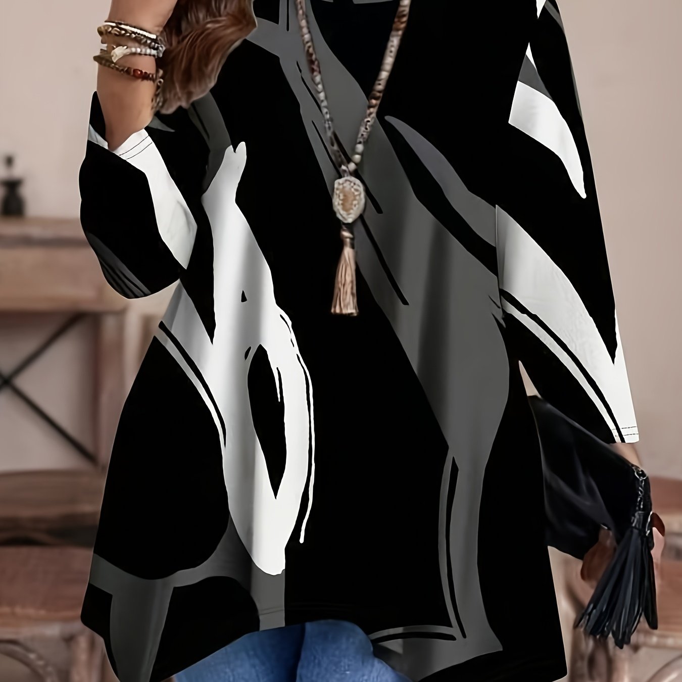 Plus Size Floral Print T-Shirt Women’s Casual Short Sleeve All-Season Top