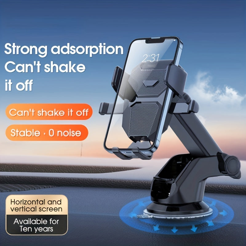 Soporte universal para coche con ventosa y gel adhesivo que sujeta de forma segura los teléfonos inteligentes