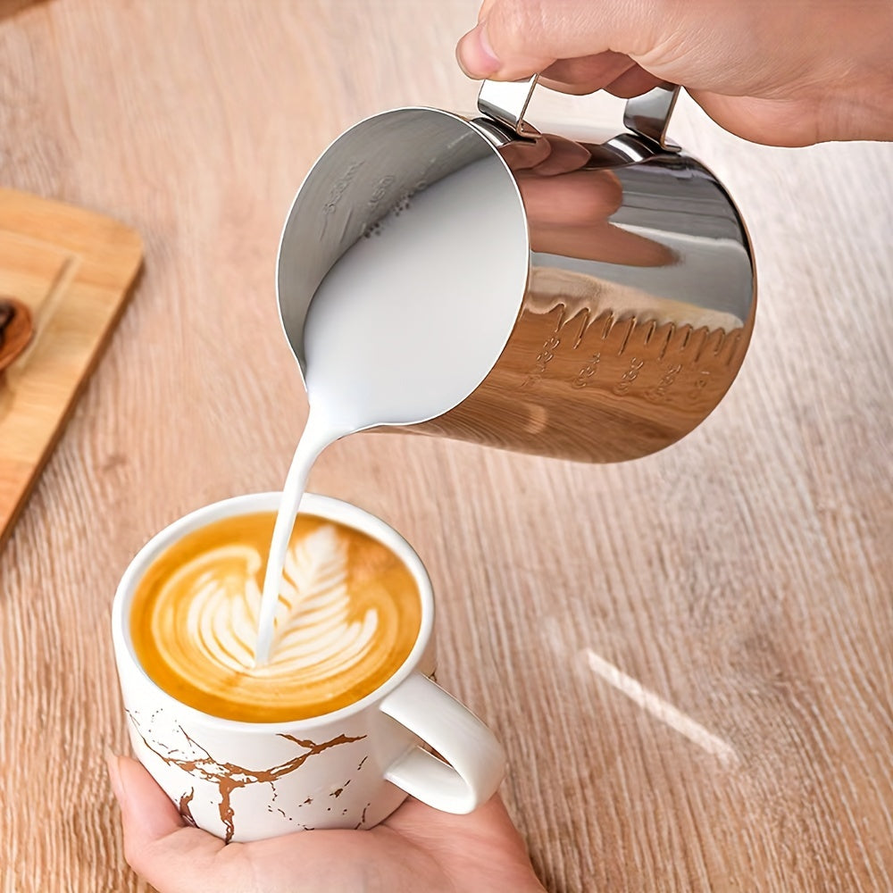 Stainless Steel Milk Frother Cup 350ml 600ml for Coffee and Espresso