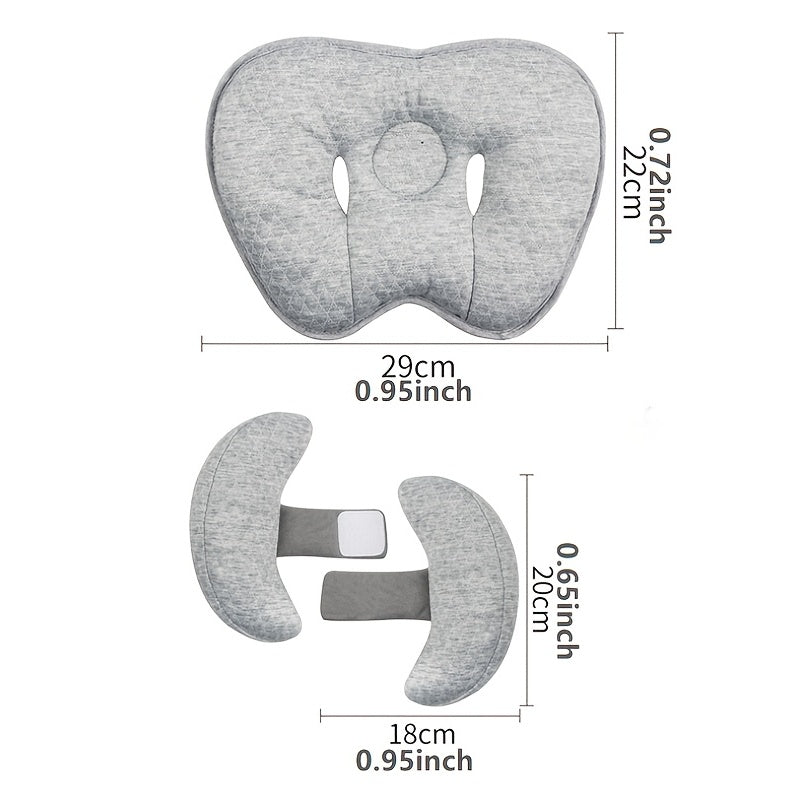 Child Car Seat Headrest for Newborns Polyester Medium Soft Grey Blue Pink