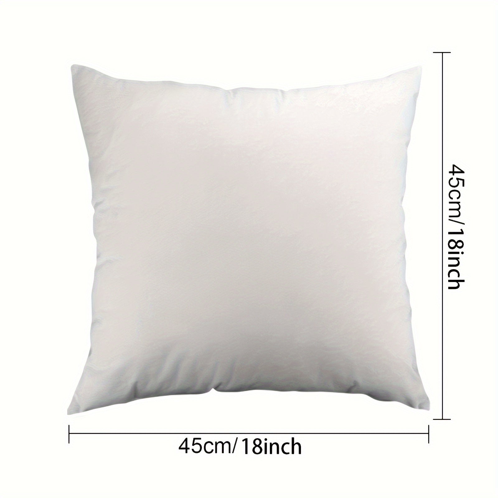 Cat Plush Pillow Cover 45.72x45.72 cm Zippered Machine Washable Short Plush Sofa Bedroom Decor