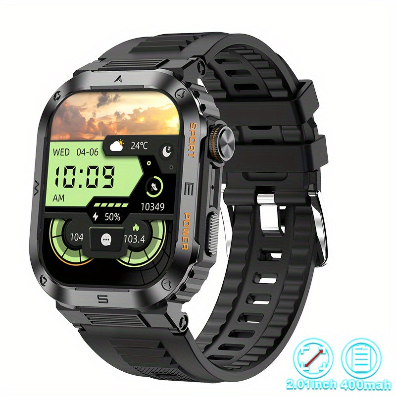 Yangi moda yuqori sifatli erkaklar uchun aqlli soat, simsiz qo'ng'iroq qilish, AI ovozli yordamchi, IP68 darajasi, metall ramka va sport imkoniyatlari bilan.