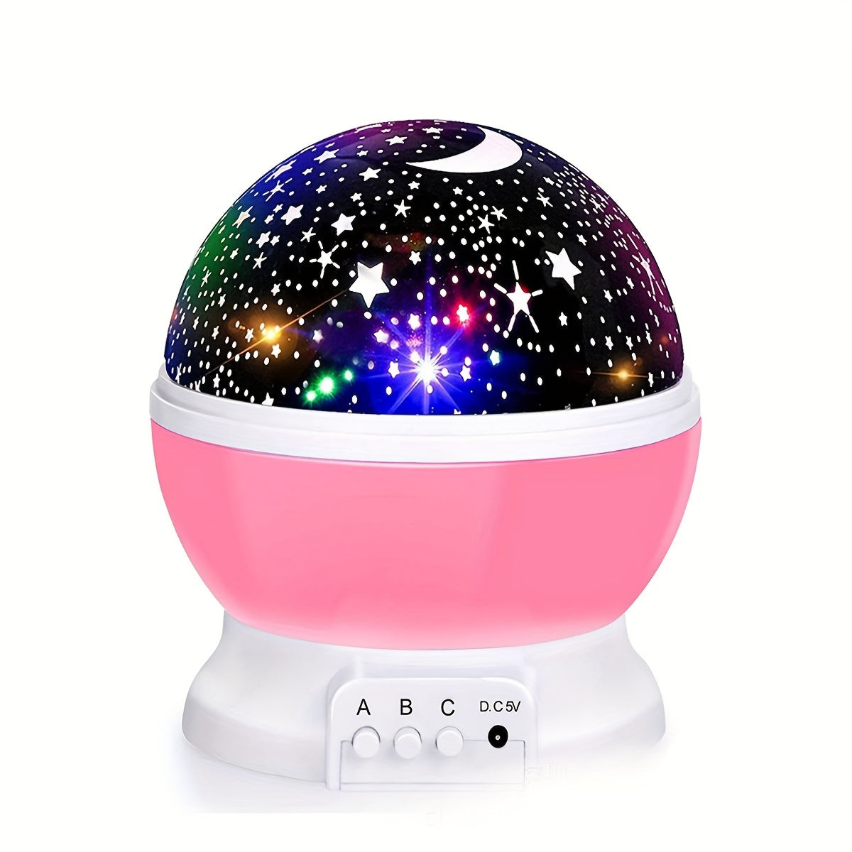 Colorful Rotating Starry Sky Projection Light for Romantic Bedroom Atmosphere