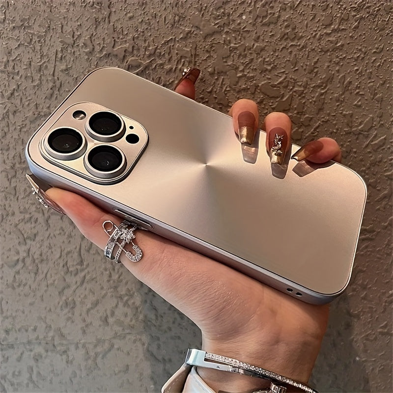 Luxury Aurora CD Pattern Phone Case for iPhone with Lens Protection Shockproof Armor