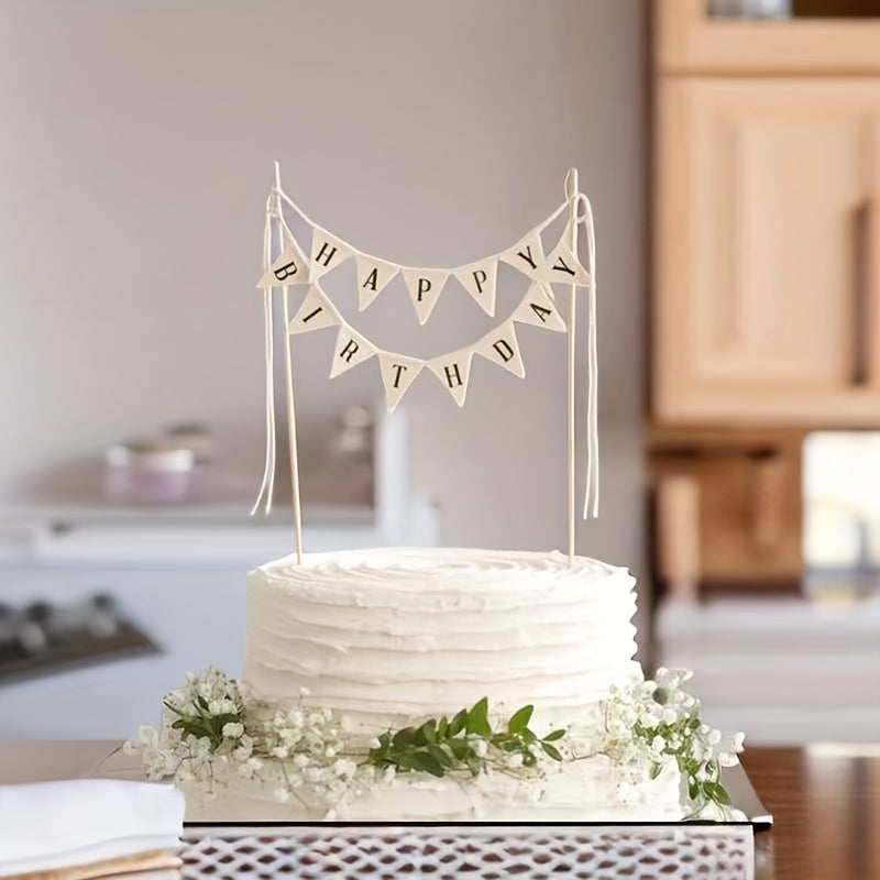 Bayram bezaklari uchun tilak so'zlari bilan tug'ilgan kun torti ustki qismi