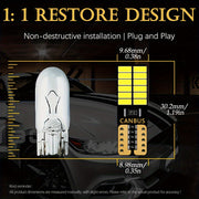 10Pcs 12V T10 W5W LED Bulb Car Interior Dome Light 6000K No Error