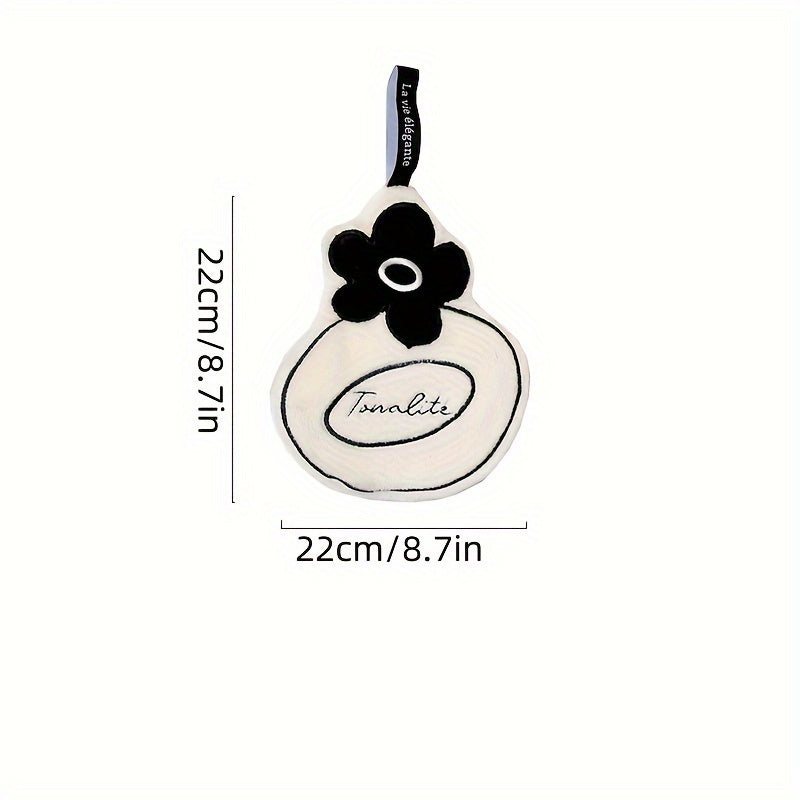 Yumshoq, tez quriydigan kameliya qo'l sochiq, parfyum shishasi dizayni bilan, oshxona va hammom uchun super singdiruvchi mikrofiber materialidan tayyorlangan.