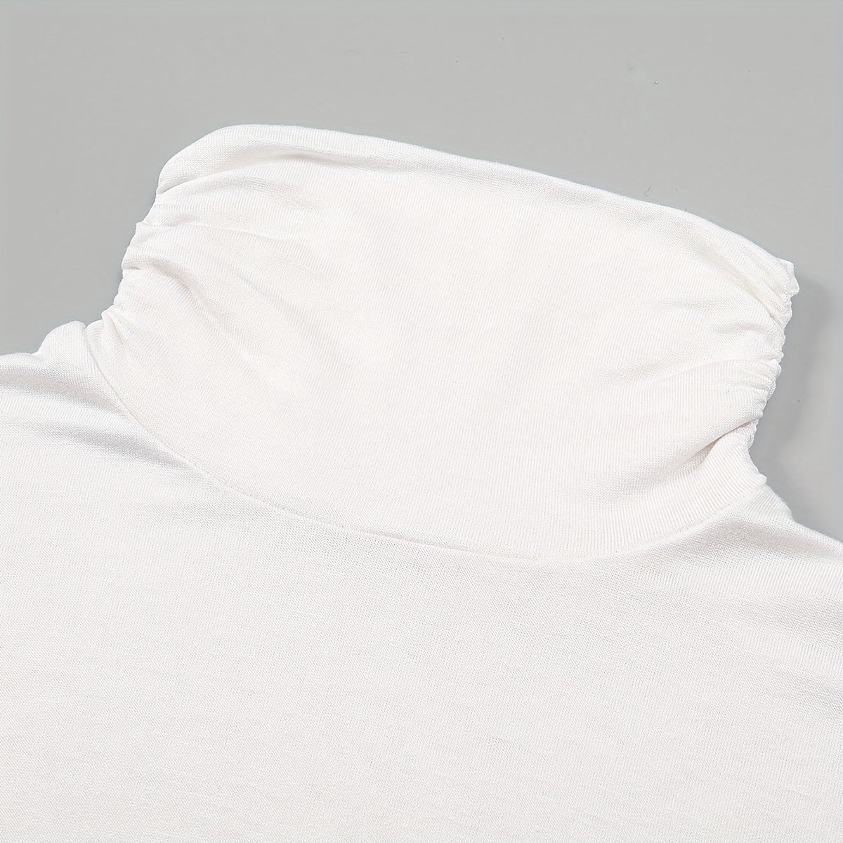 Women's Turtleneck Dickie Faux Collar Layered Warm Thin Cozy Modal