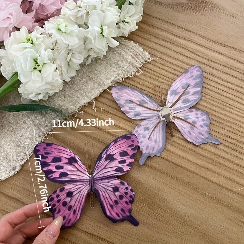 Women's Butterfly Flower Shoe Clips Detachable Beach Vacation Accessories
