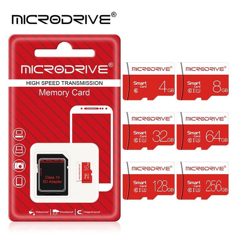 High-Speed U3 UHS-I MicroSD Card 4K HD Compatible 4GB to 256GB Memory Card