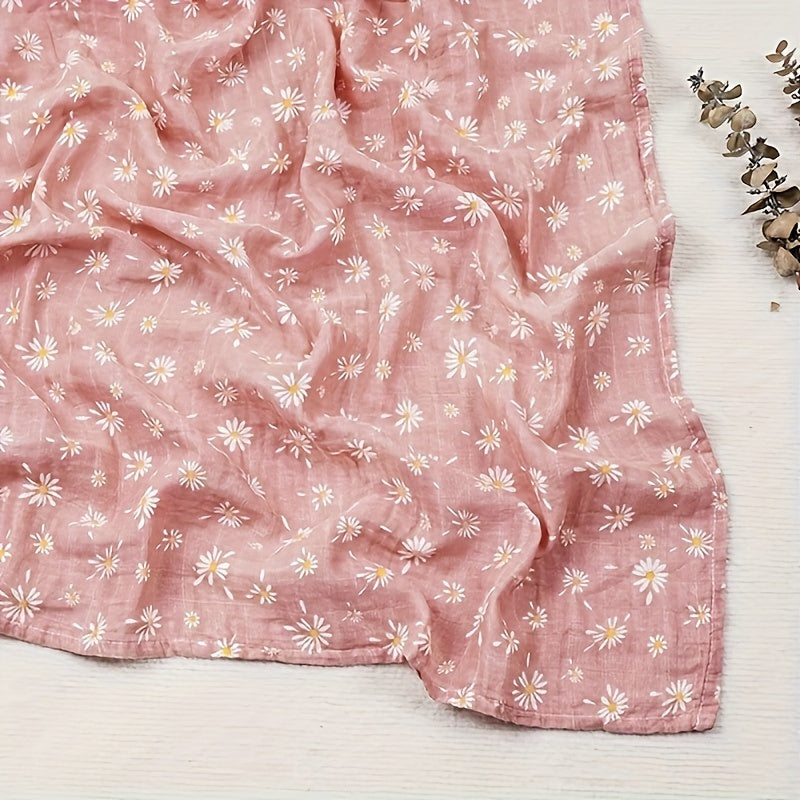 Muslin Swaddle Blanket for Newborns and Infants Soft 2-Layer Multi-Use