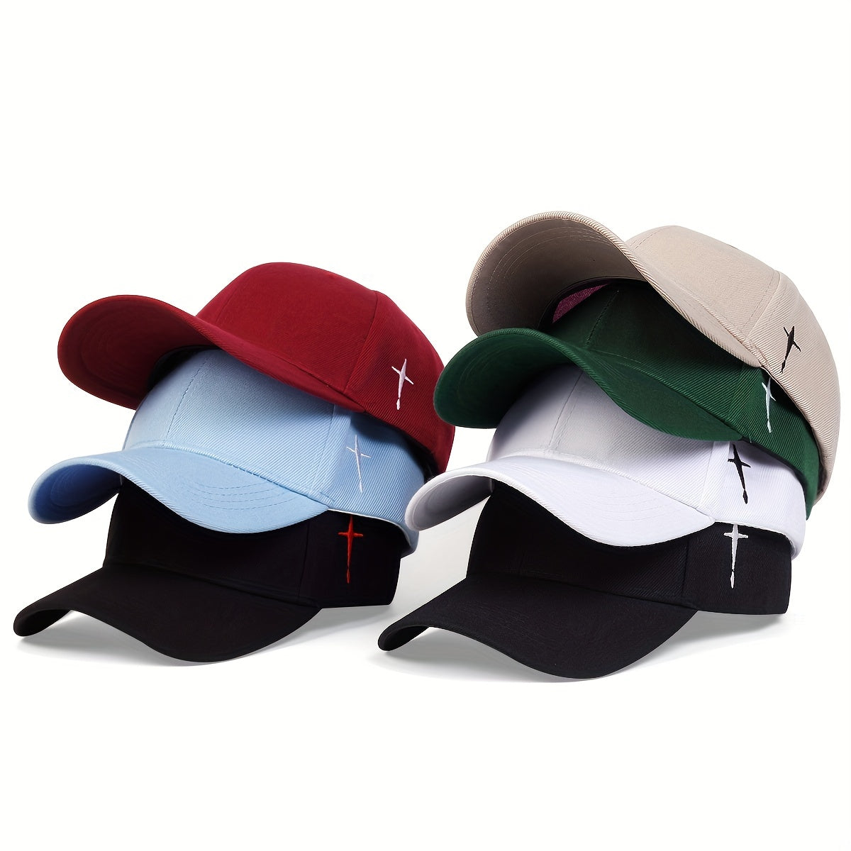 Men's Adjustable Cross Baseball Cap for Spring Summer Fall Gifts