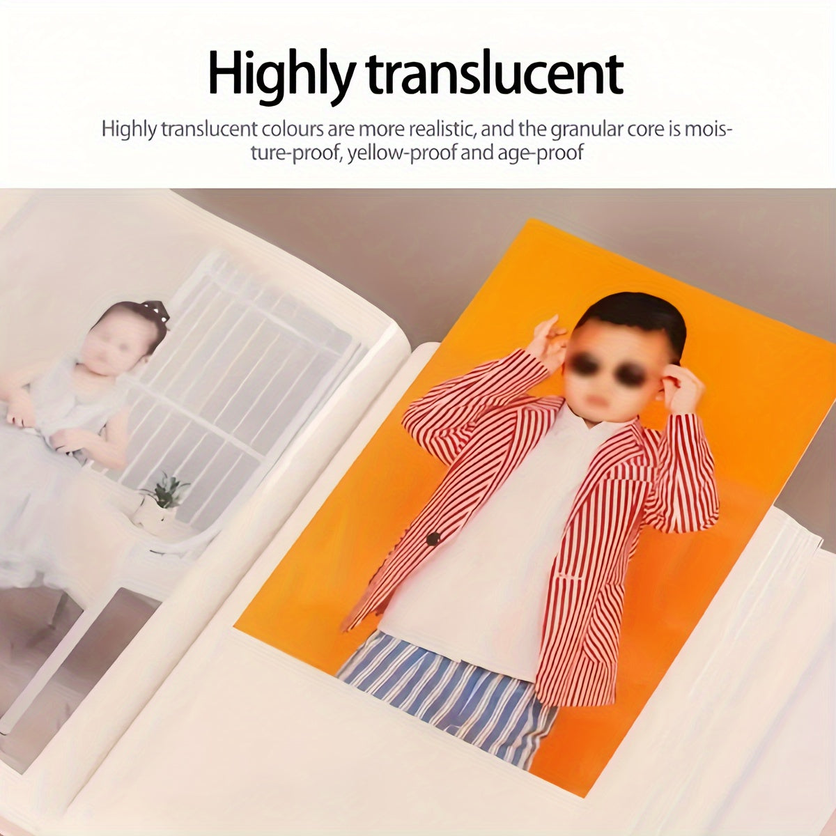 Large Capacity Photo Album with Ancient Design Holds 100 Photos Includes Art Box