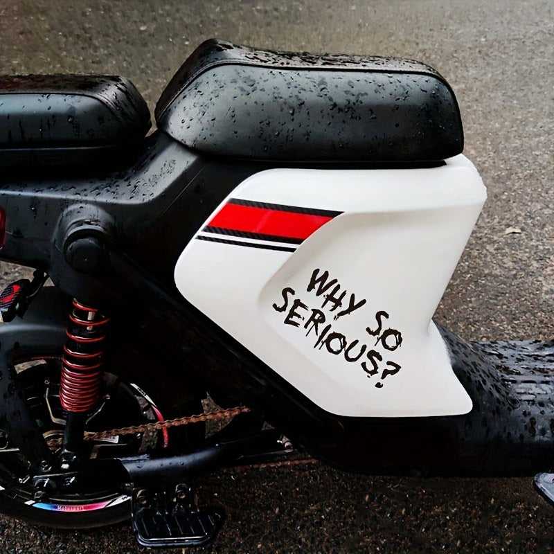 Mototsikl kask uchun stiker, suv o'tkazmaydigan vinil decal, kasklar, avtomobillar, velosipedlar uchun