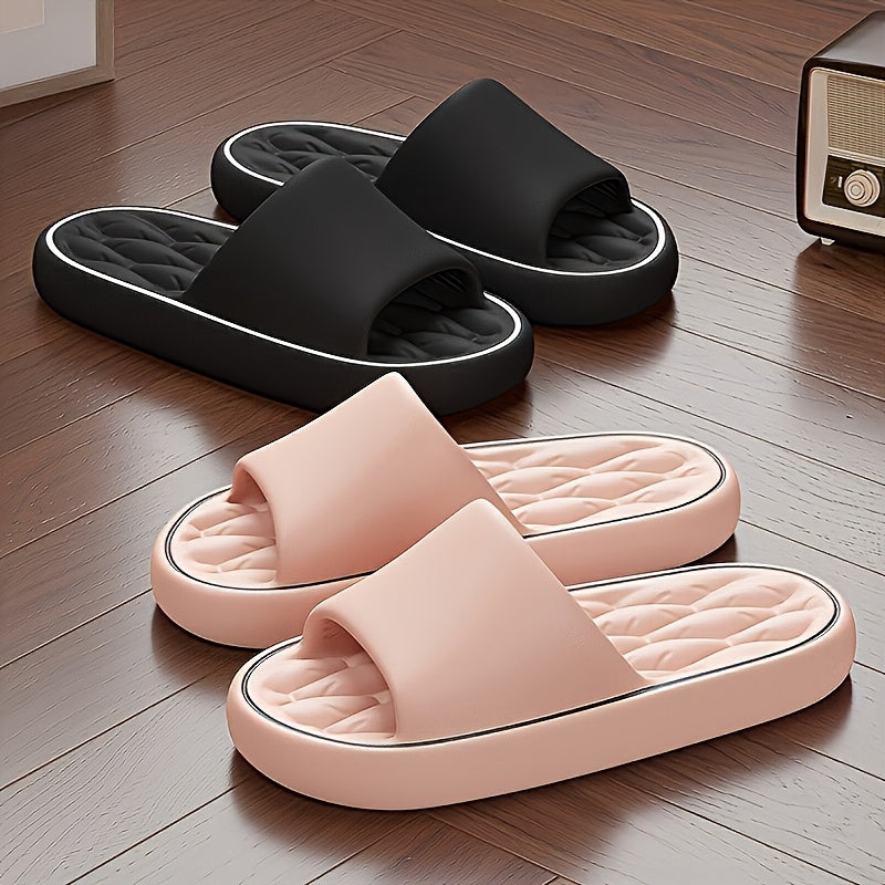 Women's EVA Slip-On Slippers Non-Slip Cushioned Indoor Outdoor Beige Black White