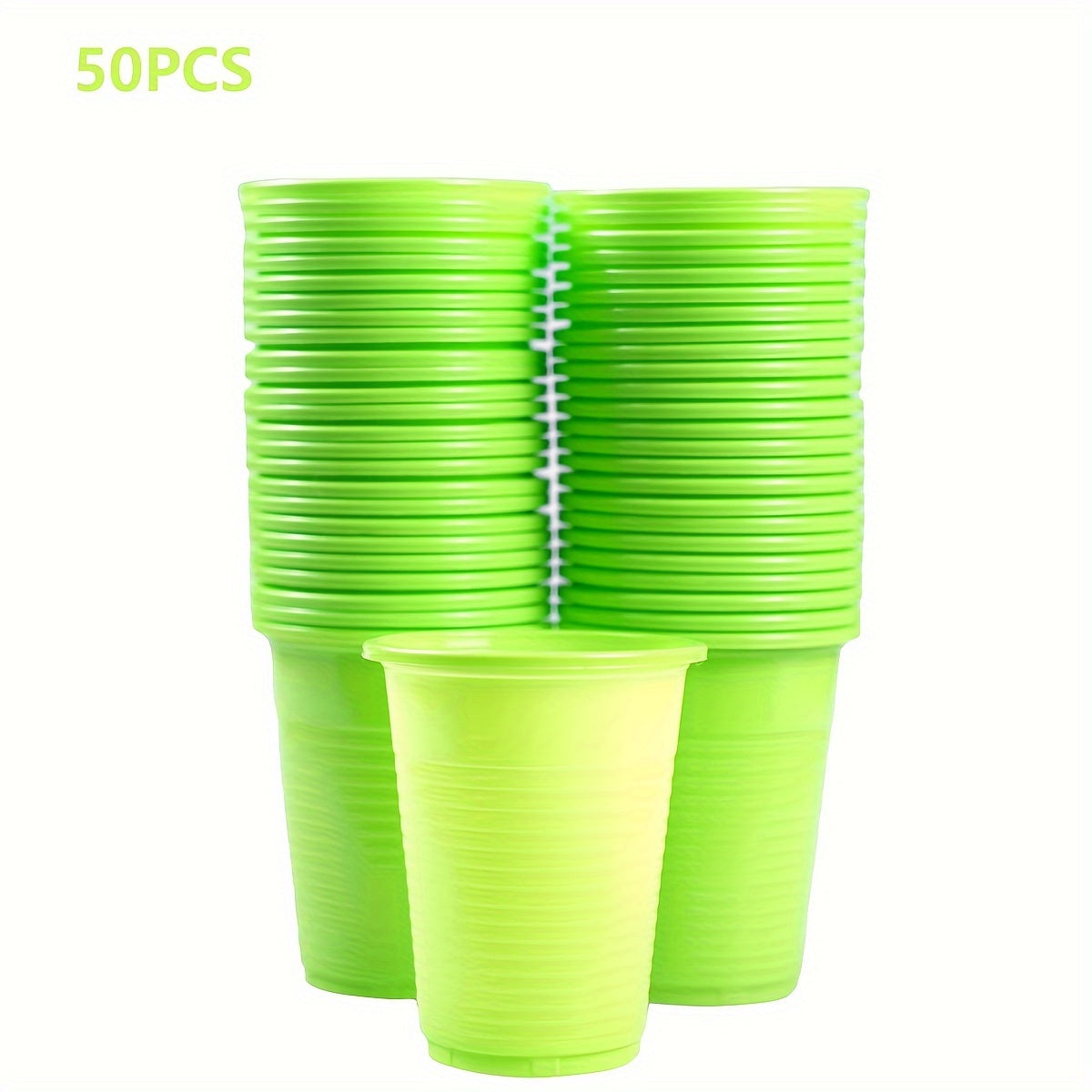 50-100 Pack 7oz Clear Plastic Cups Disposable Party Cups for Indoor Outdoor Events