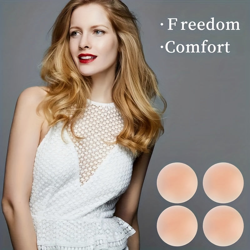 Self-Adhesive Silicone Nipple Covers 9 Pairs Invisible Strapless Breast Lift Women