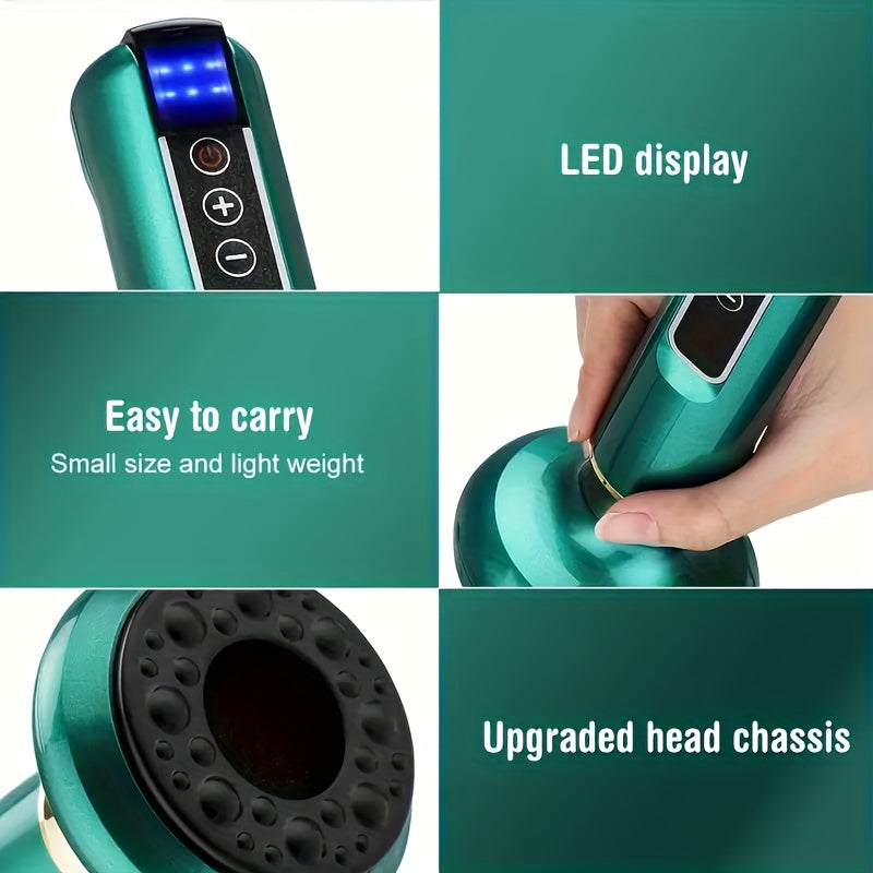 USB Rechargeable Full Body Massager with Heating and Cupping Therapy