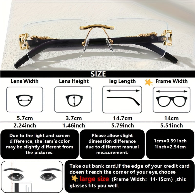 Men's Square Fashion Sunglasses 2 Sets Unisex Eyewear with UV Protection