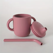 Baby Sippy Cup with Straw Spill-Proof BPA-Free Unbreakable Non-Slip Handles for Toddlers
