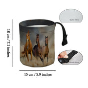 Мусорный бак для лошадиных карет с регулируемым ремнем, переносной органайзер для мусора