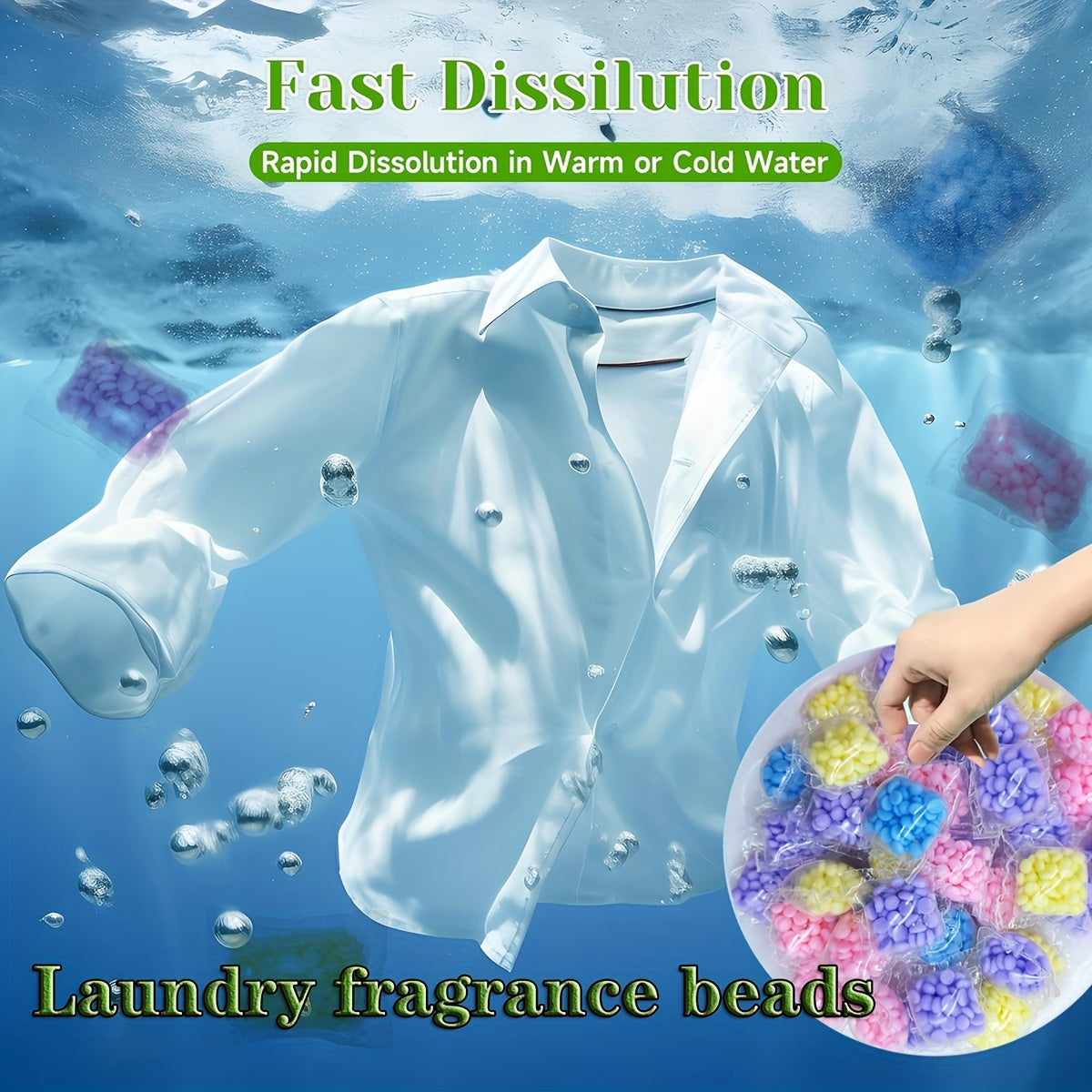 Multi-Pack Laundry Scent Booster Beads for Long-Lasting Freshness Odor Elimination