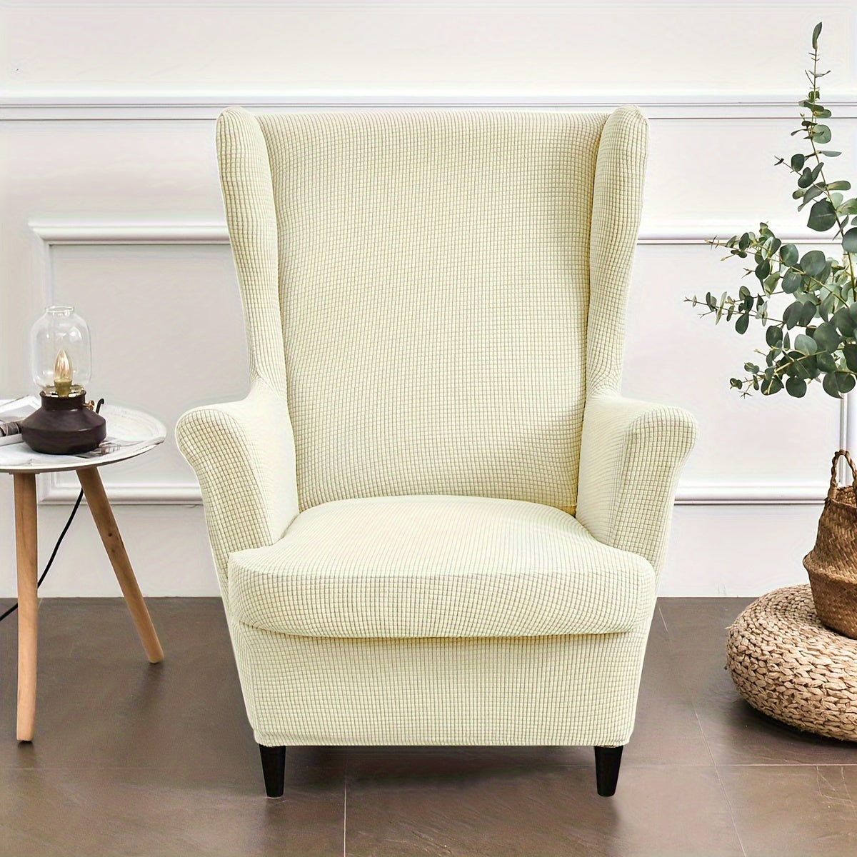 Гибкий жаккардовый чехол для стула с эластичной посадкой, защищает диваны всех размеров, можно стирать в машине.