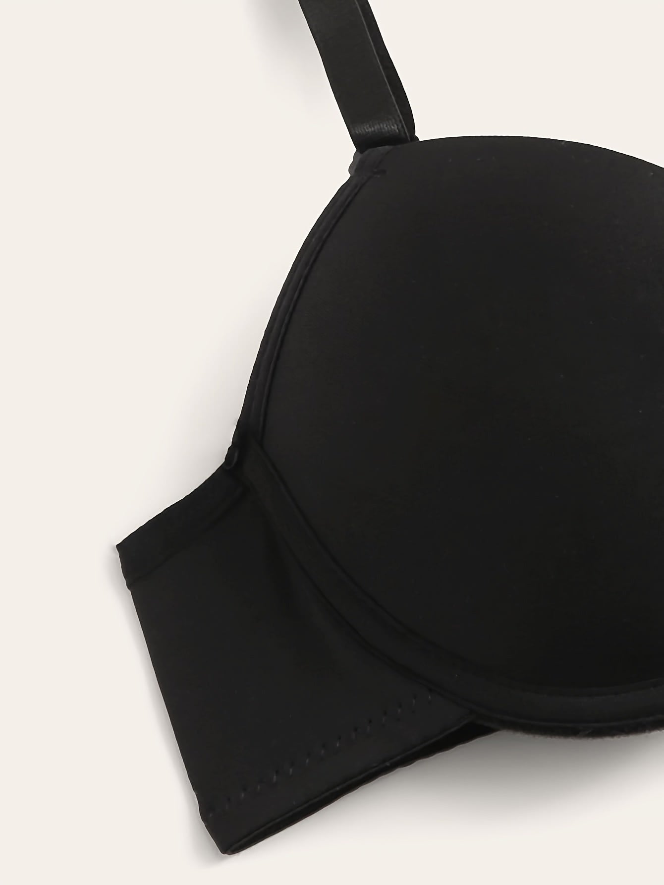 Women's Push-Up Lingerie Set with Underwire Bra and High-Waist Panties Nylon Blend Black White Red