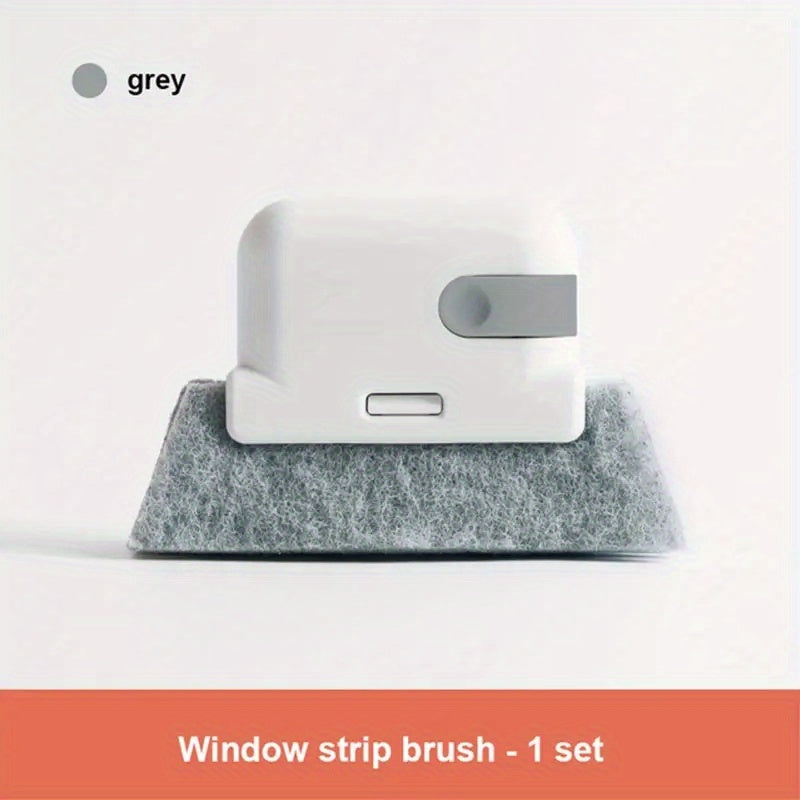 2-in-1 Handheld Groove Cleaning Tool Durable Plastic Easy-Grip for Windows and Doors