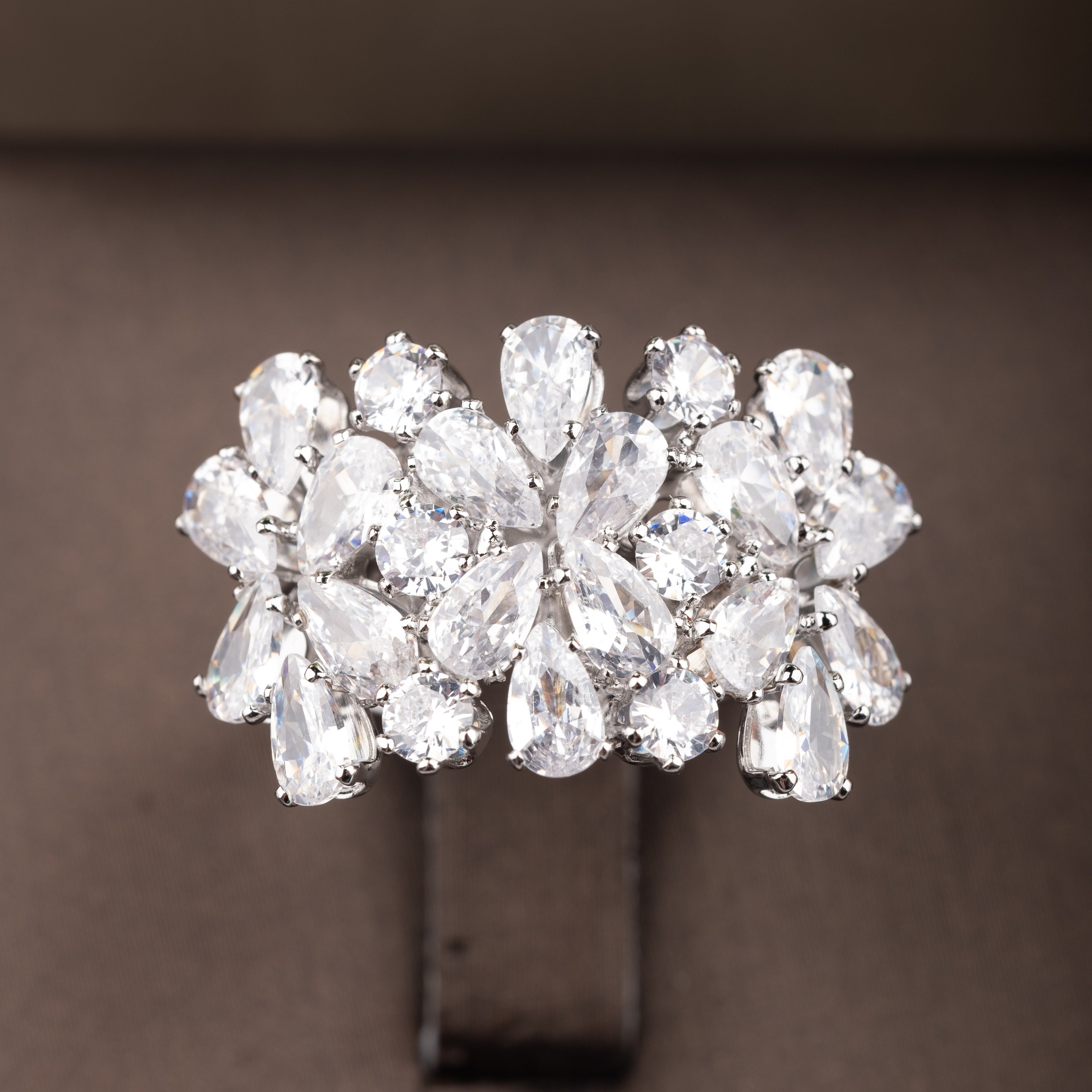 Women's Jewelry Set with Cubic Zirconia Tassel for Wedding and Formal Wear