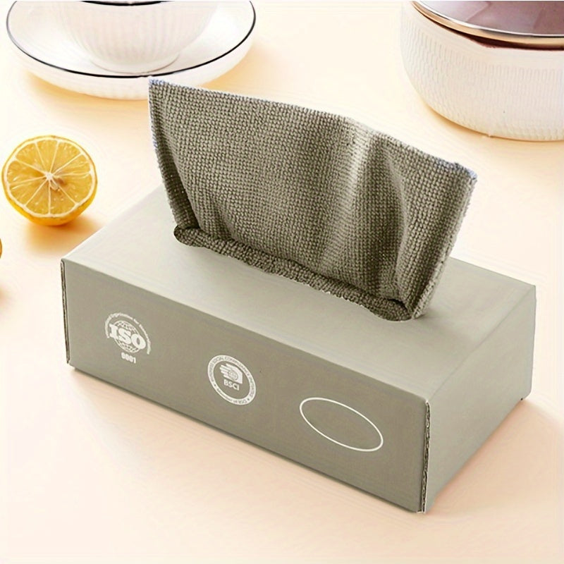 20-Pack Microfiber Cleaning Cloths Non-Woven Polyester Multi-Purpose Rags