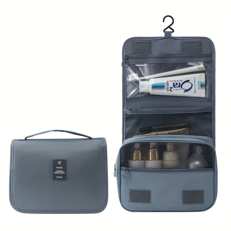 Large Capacity Waterproof Travel Toiletry Bag for Men and Women Organizer with Hanging Hook