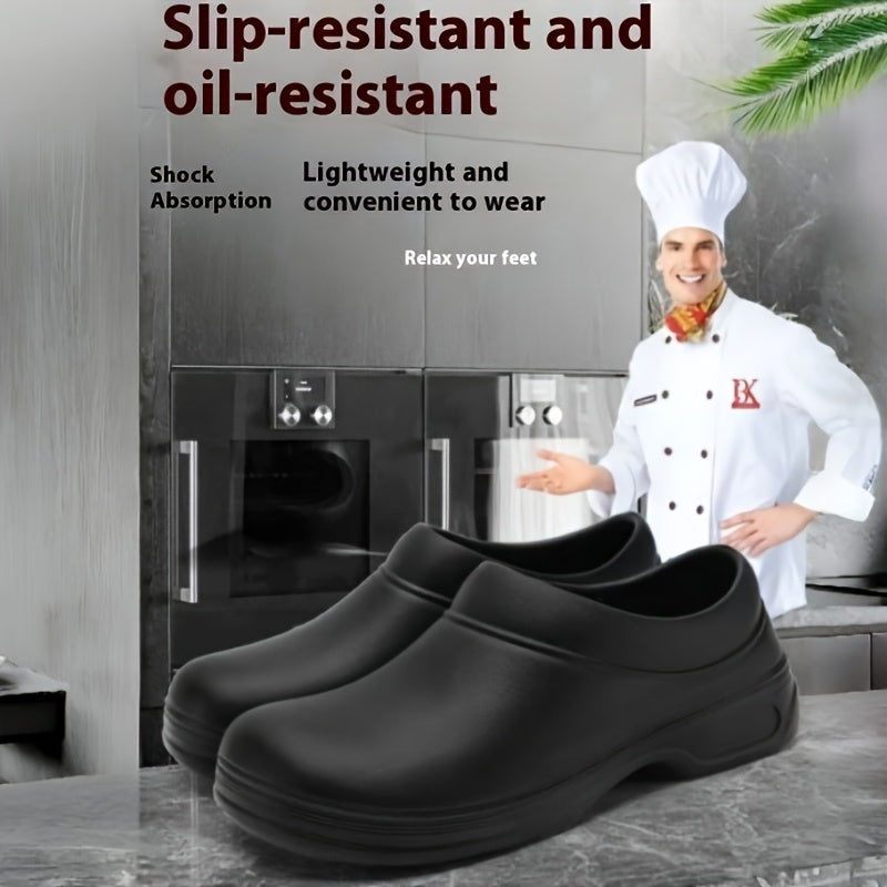 Unisex Kitchen Shoes Slip-Resistant Lightweight EVA Durable Black