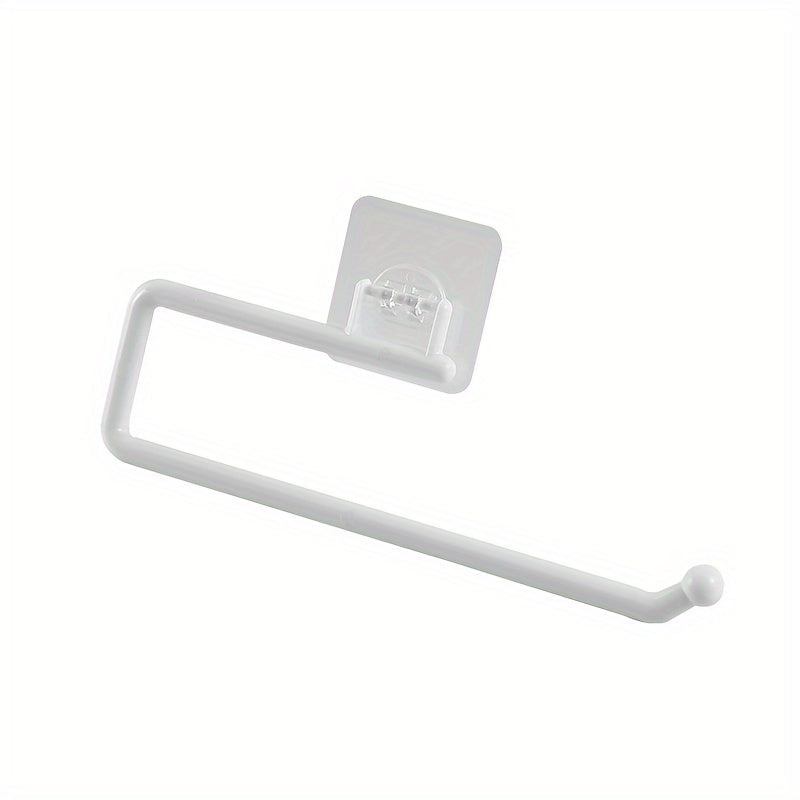 Plastik Qog'oz Sochiq Tutgichi, Hammom va Oshxona Saqlash uchun Suyuq Qopqoq, Teshik Olish Shart Emas - Har qanday Silliq Yuzaga O'rnatish