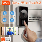 Wireless Video Doorbell with WiFi App Control Two-Way Audio Night Vision Cloud Storage Battery Powered