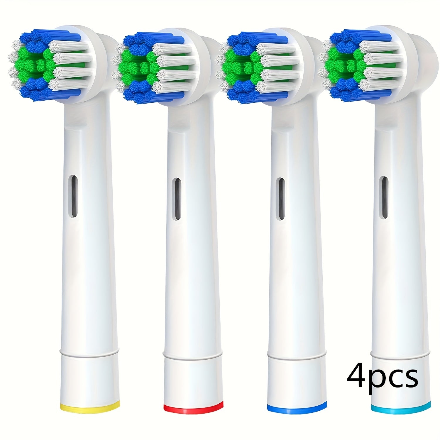 4 Pack Soft Dupont Bristle Toothbrush Replacement Heads for Electric Toothbrushes