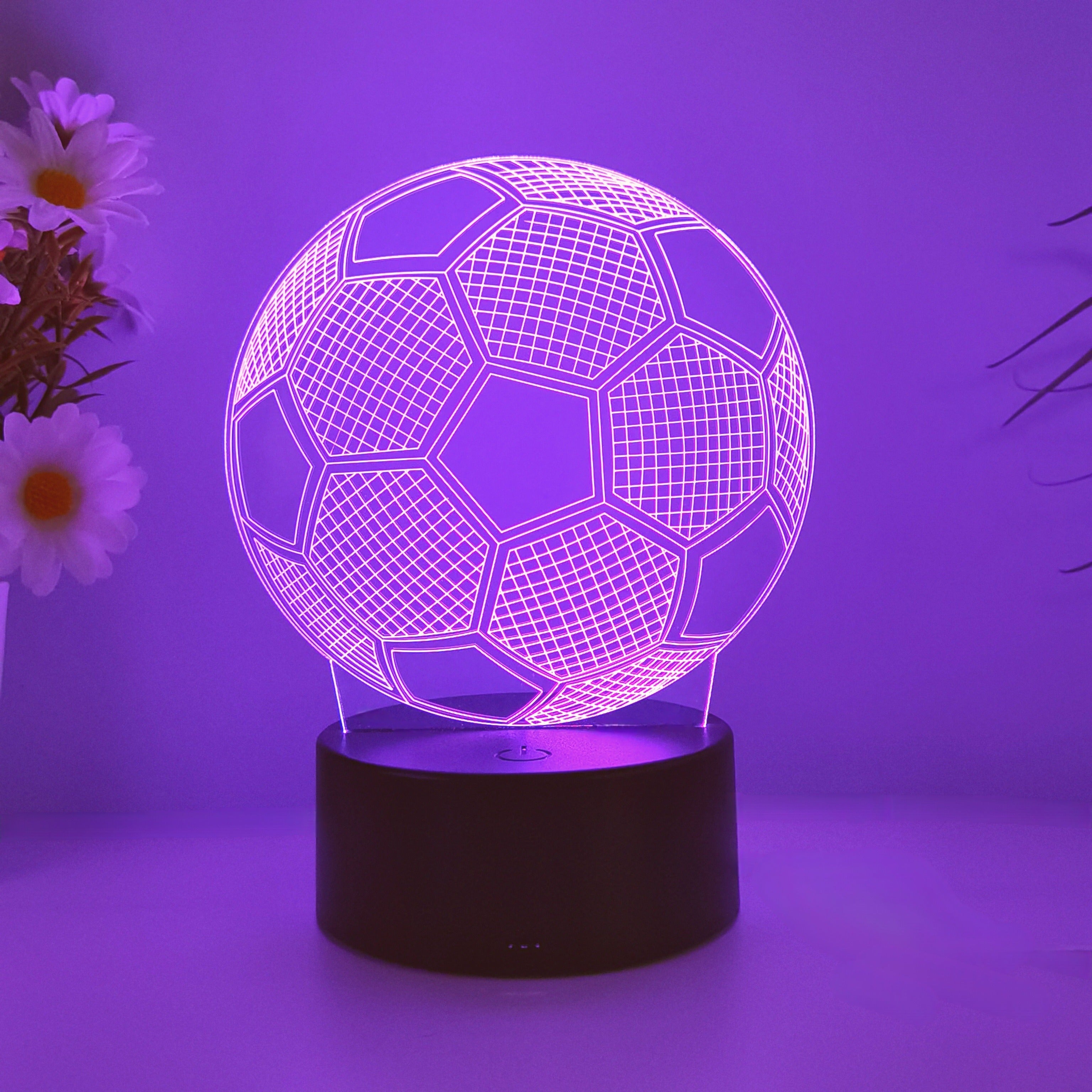 3D LED Night Light for Football Fans USB Touch Control Sports Gift