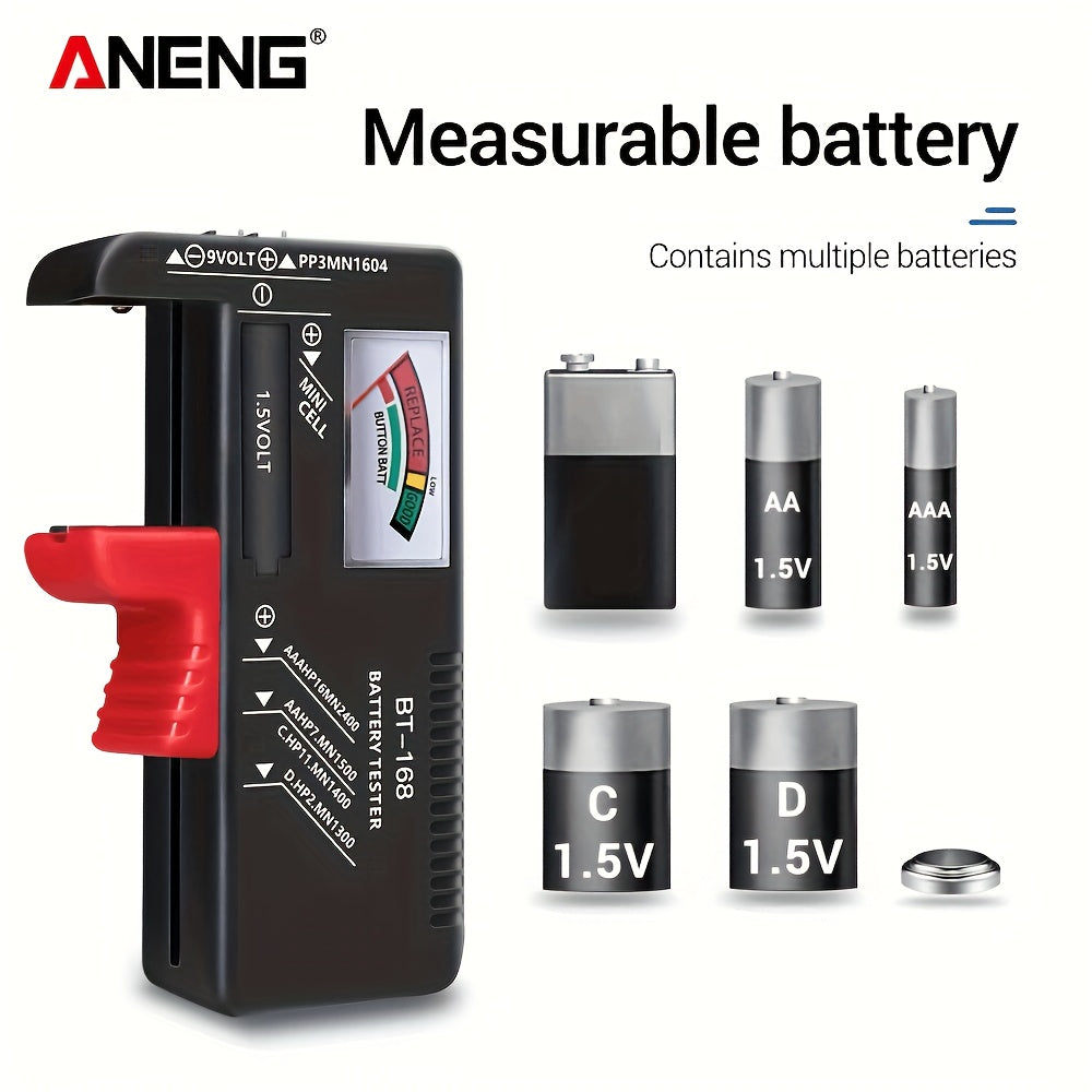 Digital Battery Tester for AA AAA C D 9V Batteries with Digital Display