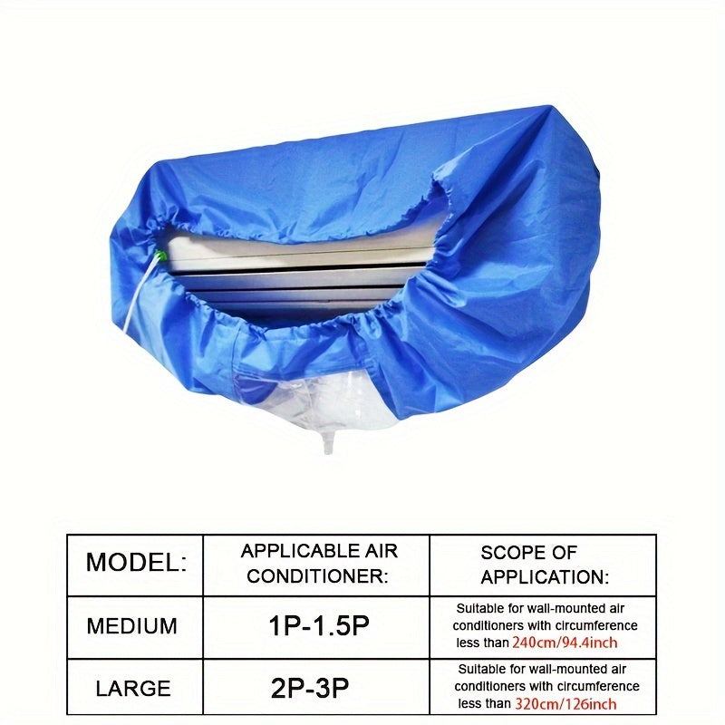 Large Air Conditioner Cleaning Cover 95-130cm Reusable Water Washing Bag