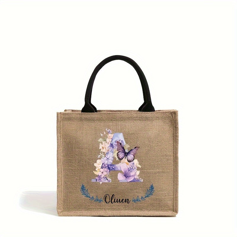 Personalized Bridesmaid Tote Bag for Weddings and Parties Lightweight Polyester Handbag