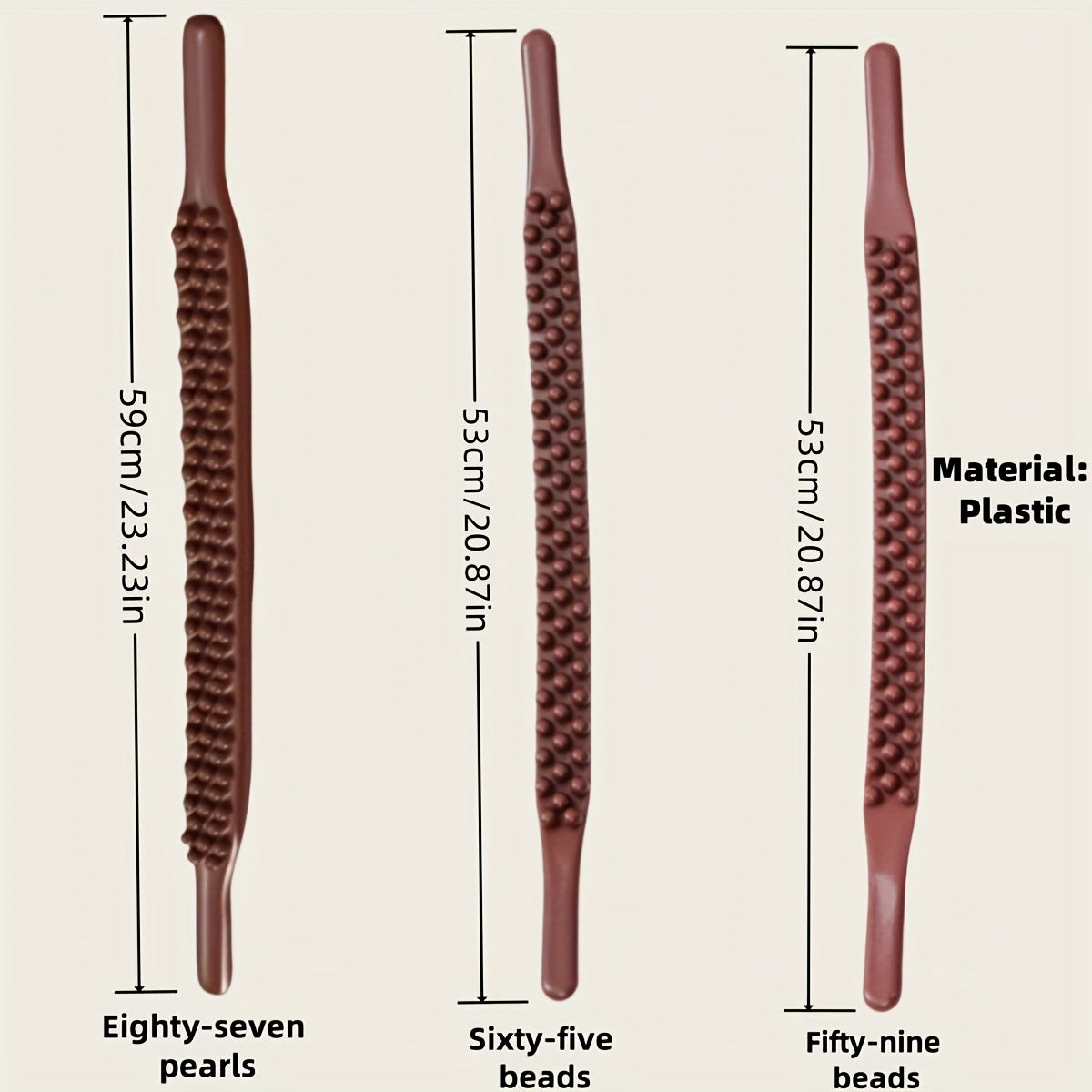 Whole Body Massage Stick with 87 Beads for Scraping and Massage