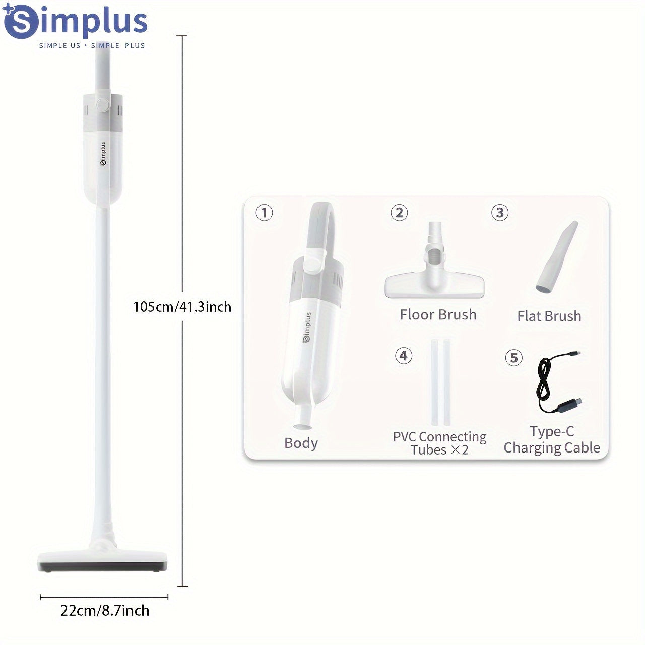 Qisqichbaqa tozalash uchun quvvatli, yengil va portativ, uzoq batareya, 2 ta rejim, crevice asbobi bilan ta'minlangan
