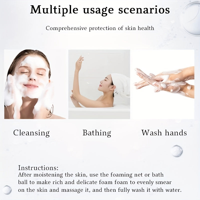 Unisex Facial Cleansing Bar with Goat Milk and Coconut Oil for All Skin Types