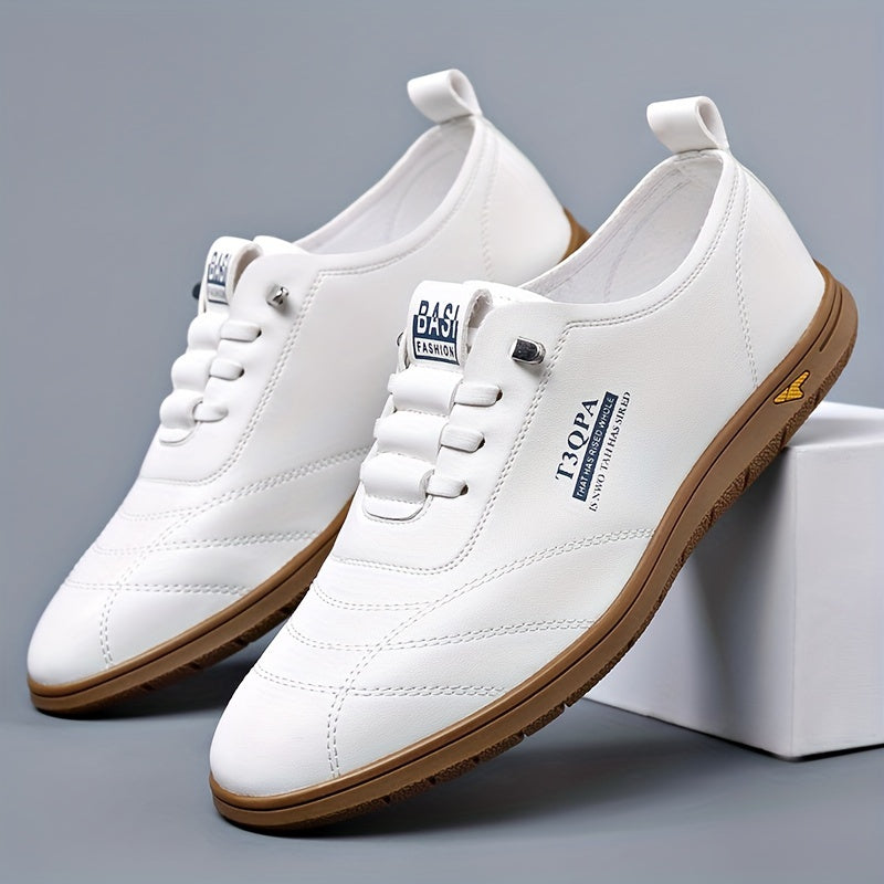 Men's Plus Size Casual Loafers with Soft Sole Elastic Band Low Top