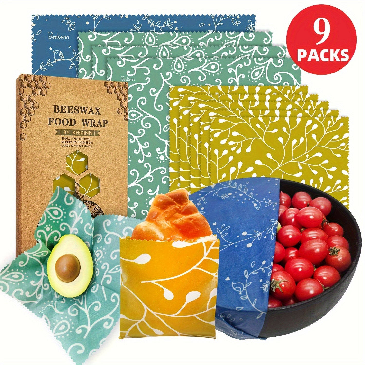 Asal mum to'quv qoplami 9 ta qayta ishlatiladigan ekologik toza kvadrat oshxona qoplami