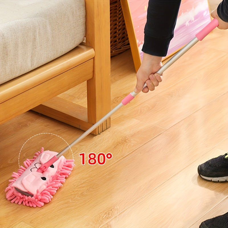 Mini Cartoon Mop Toy for Floor Cleaning, Portable, Wet and Dry Use