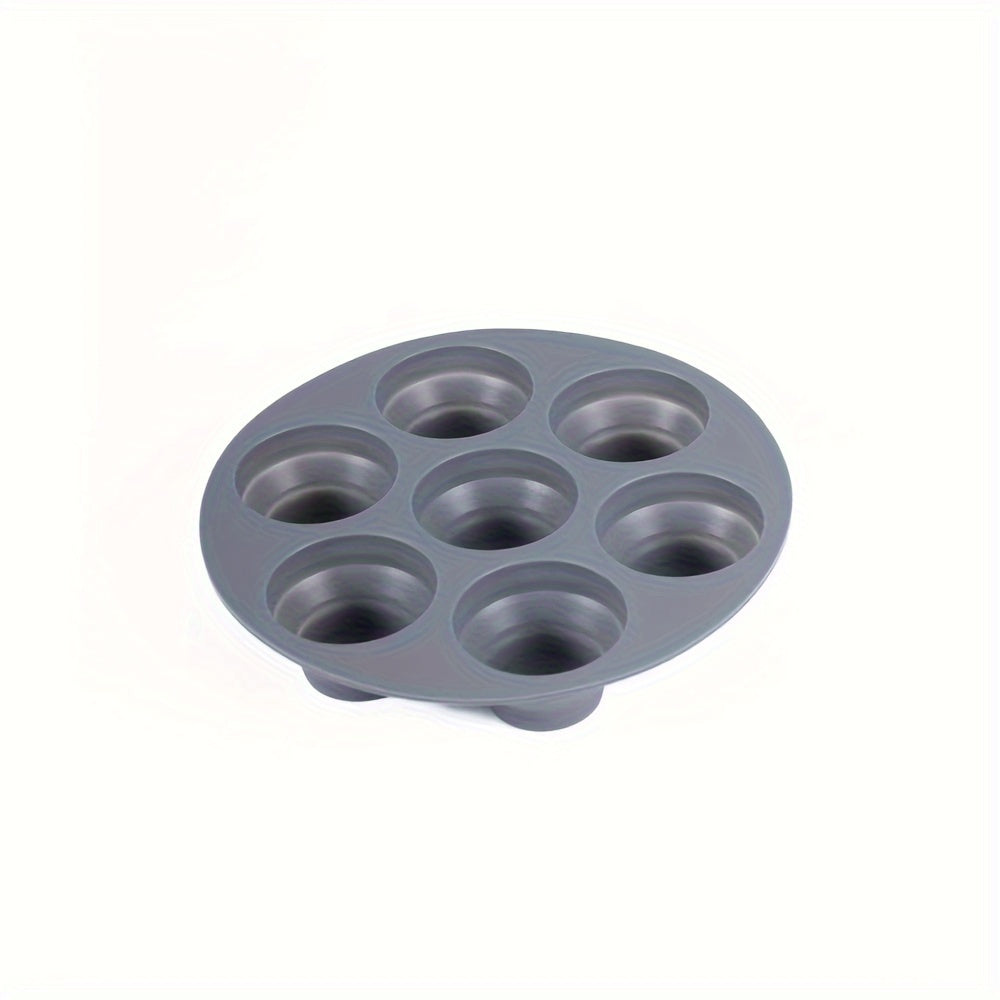 Air Fryer Cake Pan with 7 Cavity Silicone Muffin Mold, 17.98cm Baking Accessory